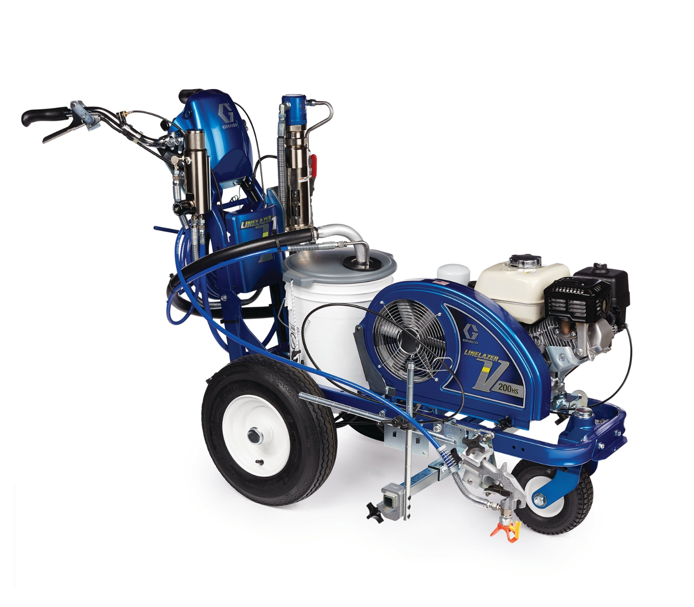 Graco LineLazer V 200HS Standard Series Gas Hydraulic Airless Line Striper, 1 Manual Gun
